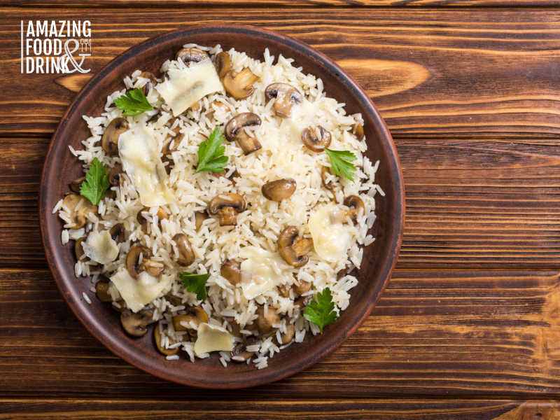 Italian Cuisine | Risotto with Mushroom and Parmesan 