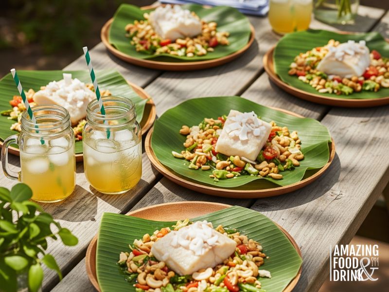 Coconut Poached Cod Dish 