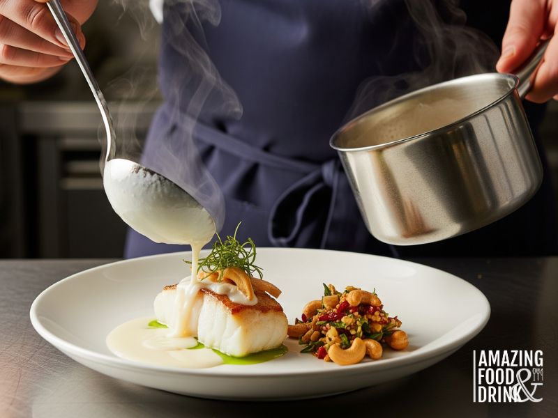 Coconut Poached Cod Dish 