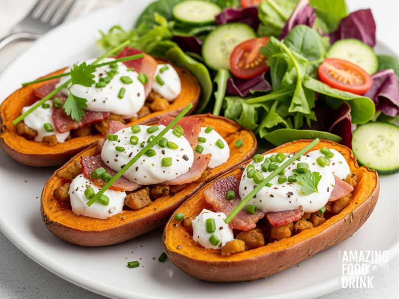 Baked Loaded Potato Skins Recipe