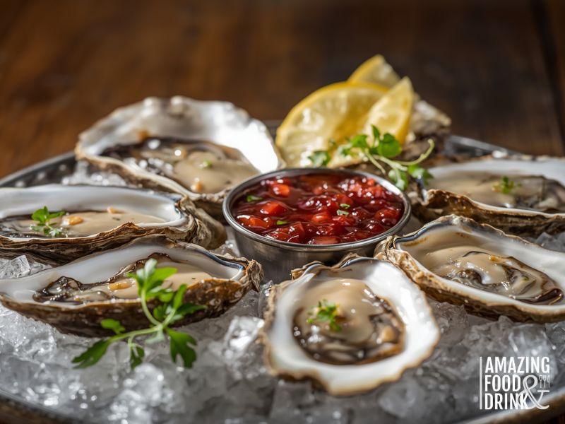 Classic Raw Oysters with Traditional Mignonette