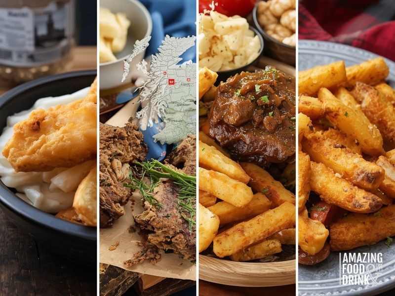 Regional British dishes from England, Scotland, Wales and Northern Ireland