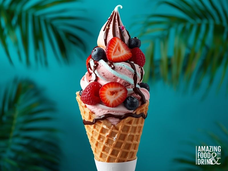 Hong Kong bubble waffle cone with ice cream for Instagram-worthy waffle business