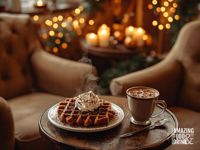 Winter comfort food positioning for waffle business seasonal adaptation