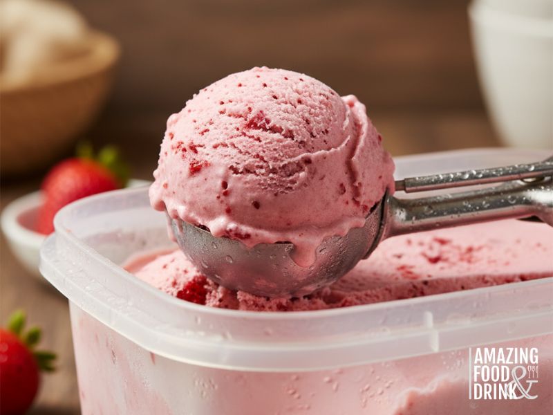 Dairy-Free Strawberry Ice Cream