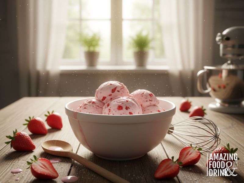 Dairy-Free Strawberry Ice Cream