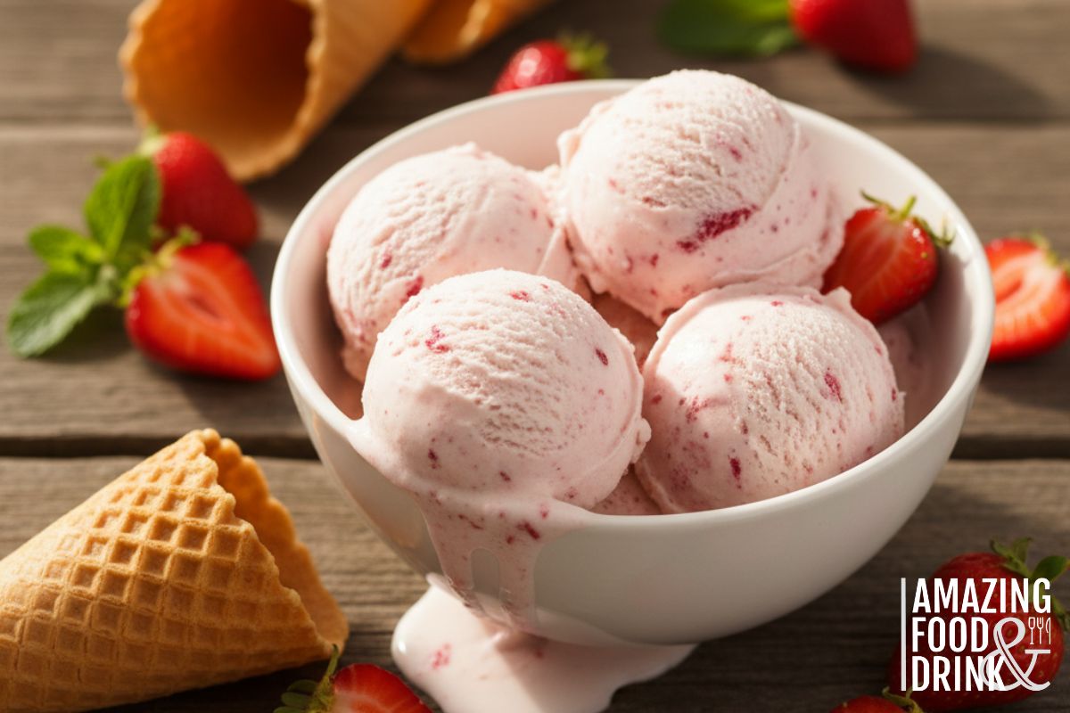 Dairy-Free Strawberry Ice Cream