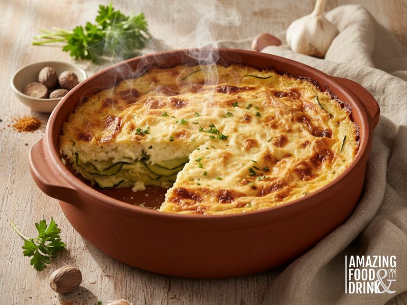 Zucchini with B&eacute;chamel