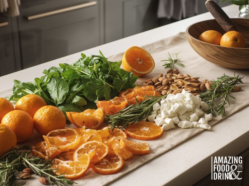 The ingredients of Mandarin Orange Salad