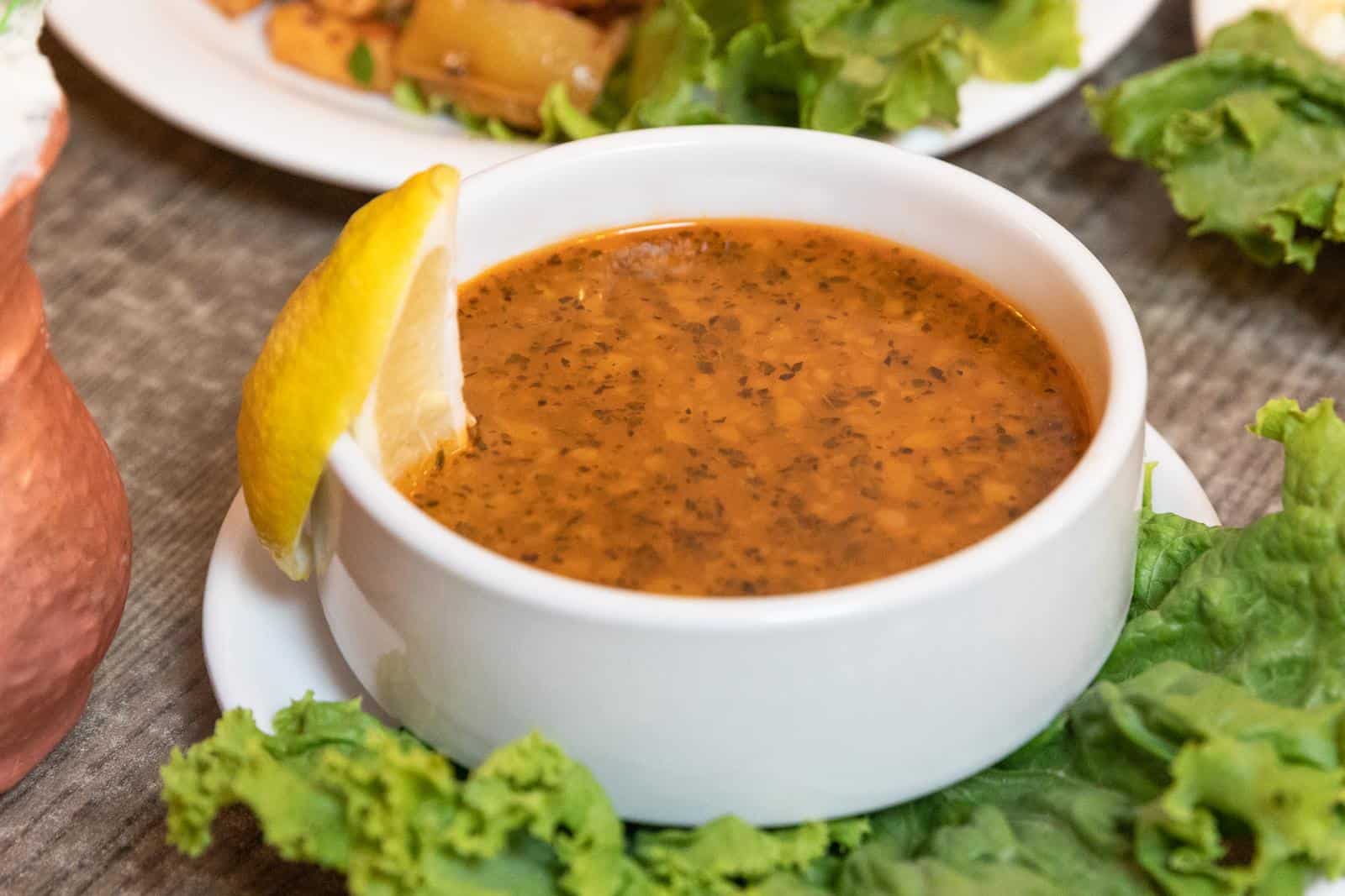 Yellow Lentil Soup is a favourite Egyptian Vegetarian Dish
