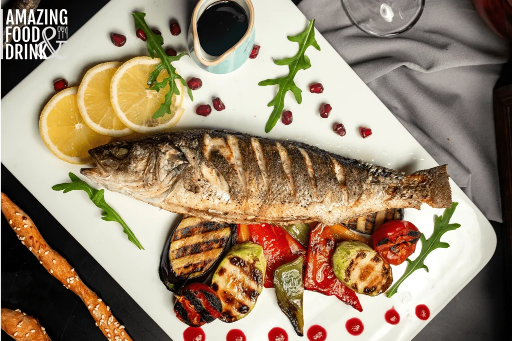 Alternatives for Alpha-gal Allergy - Fish with Lemon and Grilled Vegetables