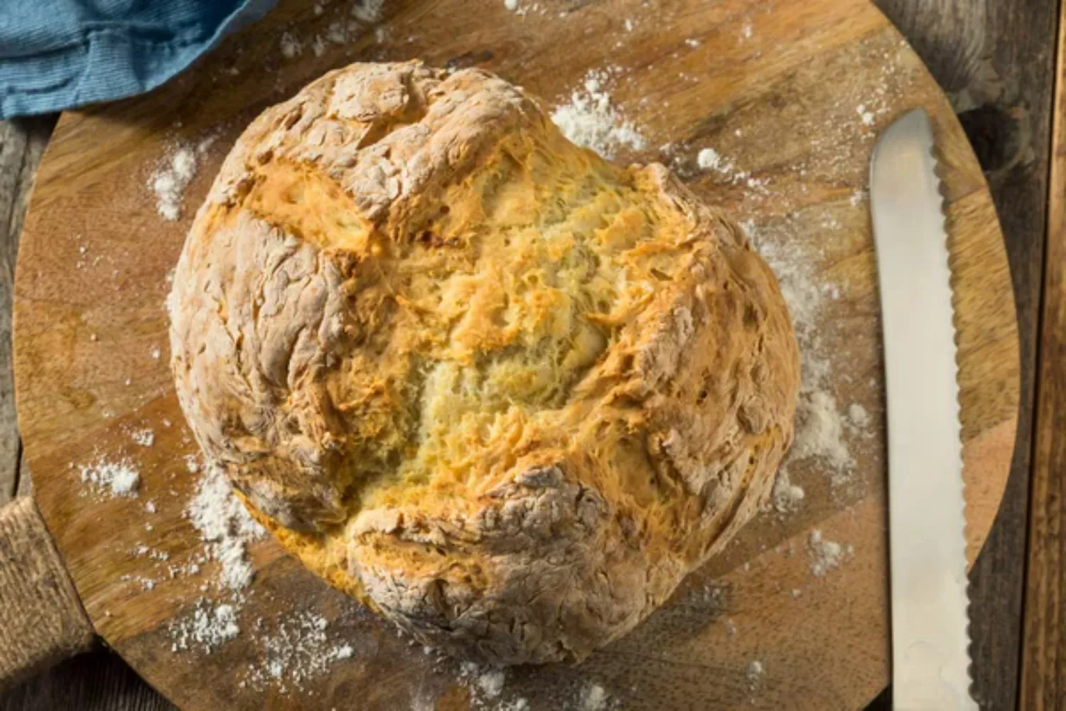 depositphotos 357485708 stock photo homemade simple irish soda bread