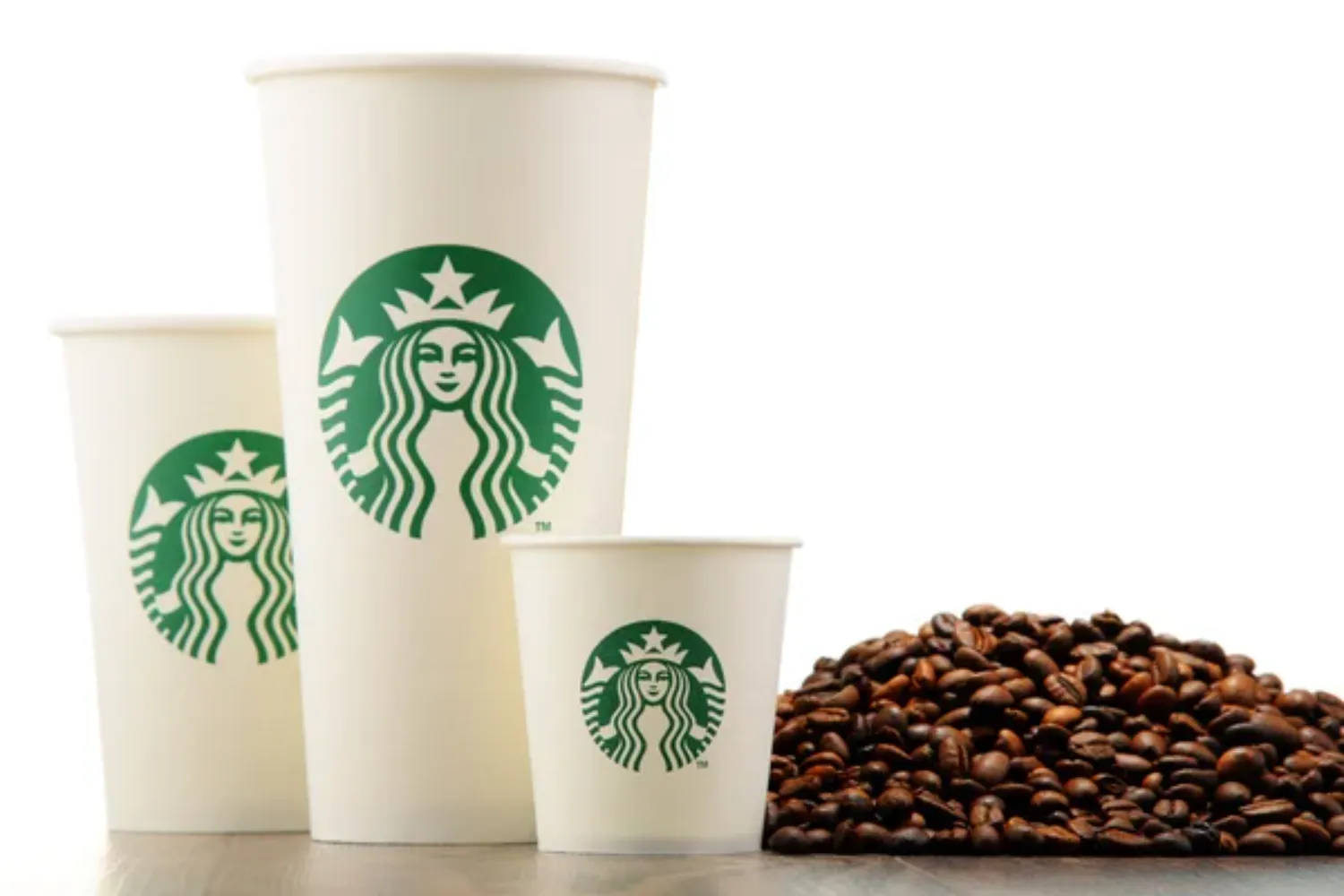 depositphotos 99122024 stock photo composition with cup of starbucks