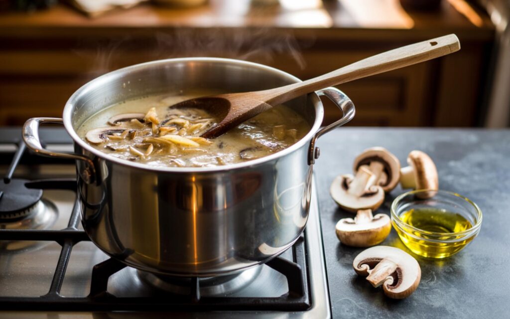How to Make Dairy-Free Cream of Mushroom Soup