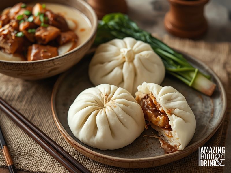 Proper storage of steamed bread in airtight container and freezer bags for maintaining freshness
