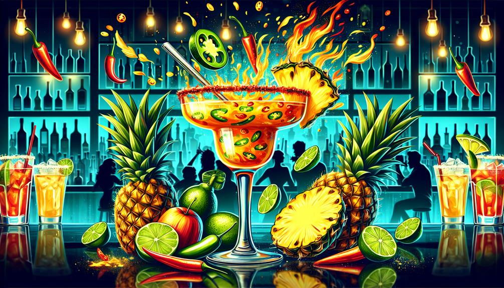 tropical cocktail with kick