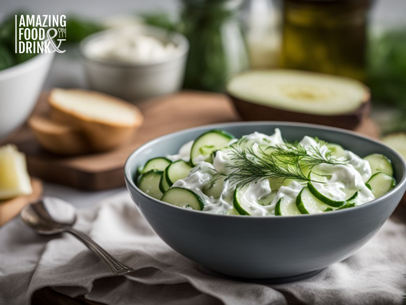 Cool & Crisp: Easy Cucumber Salad with a Sour Cream Kick