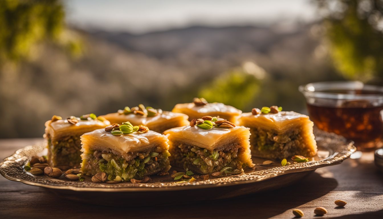 Turkish Baklava with Pistachios