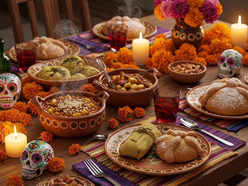 Mexican Dia de los Muertos Food