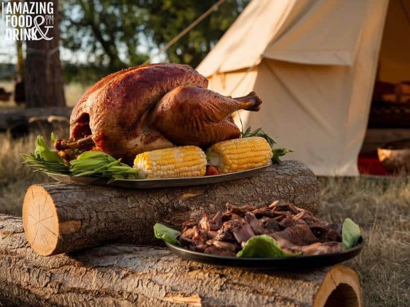 Traditional Native American roasted corn