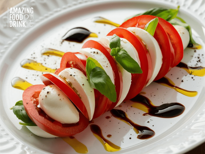 Classic Caprese Salad Recipe with Mozzarella and Basil