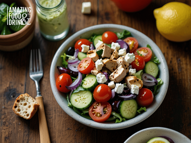 Classic Greek Salad Recipe with Feta and Kalamata Olives