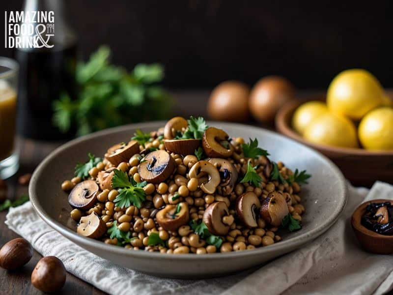 Warm Lentil Salad with Balsamic Vinaigrette