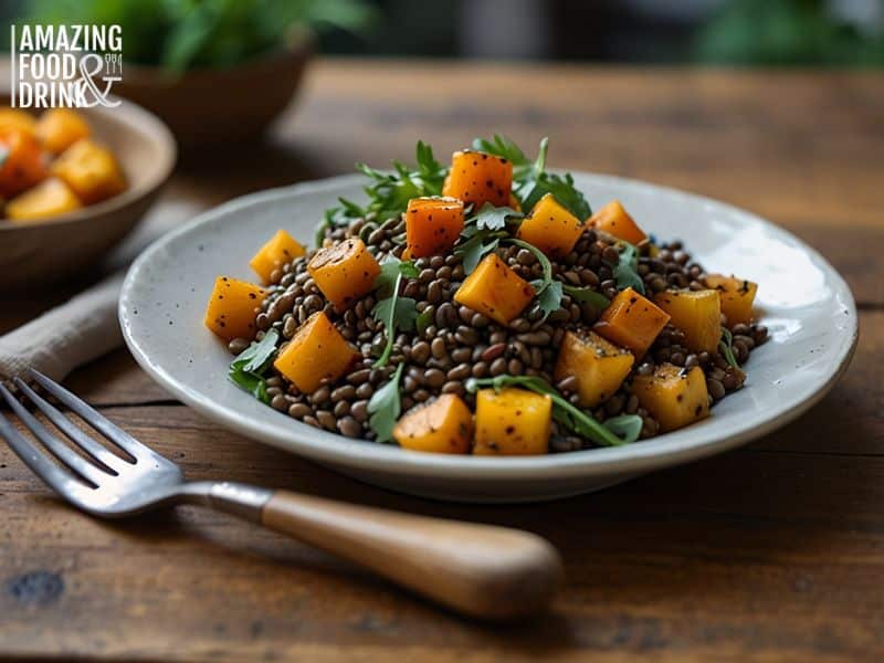 Warm Lentil Salad with Balsamic Vinaigrette