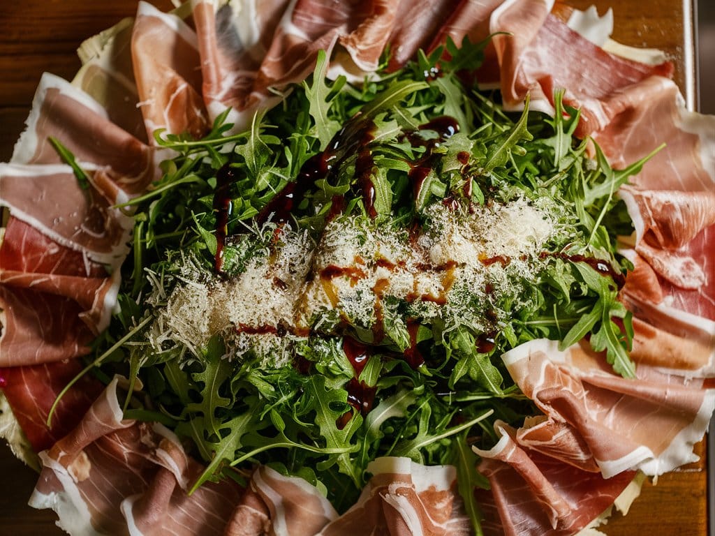 Arugula and Prosciutto Salad with Parmesan Amazing Food & Drink