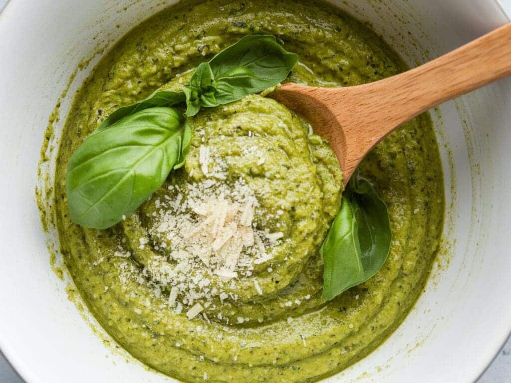 Grilled Vegetable Salad with Basil Pesto