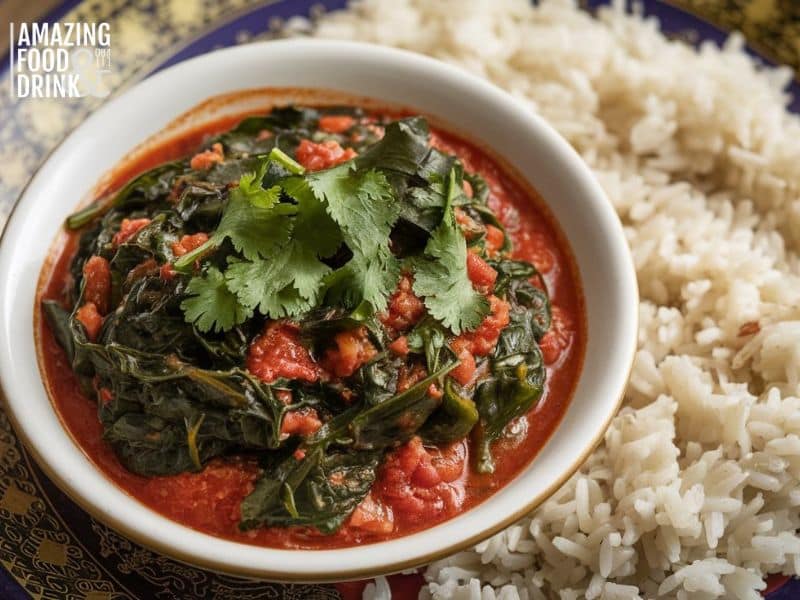 Egyptian Spinach With Tomato Sauce