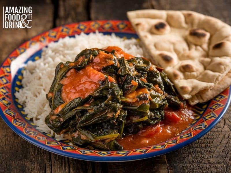 Egyptian Spinach With Tomato Sauce