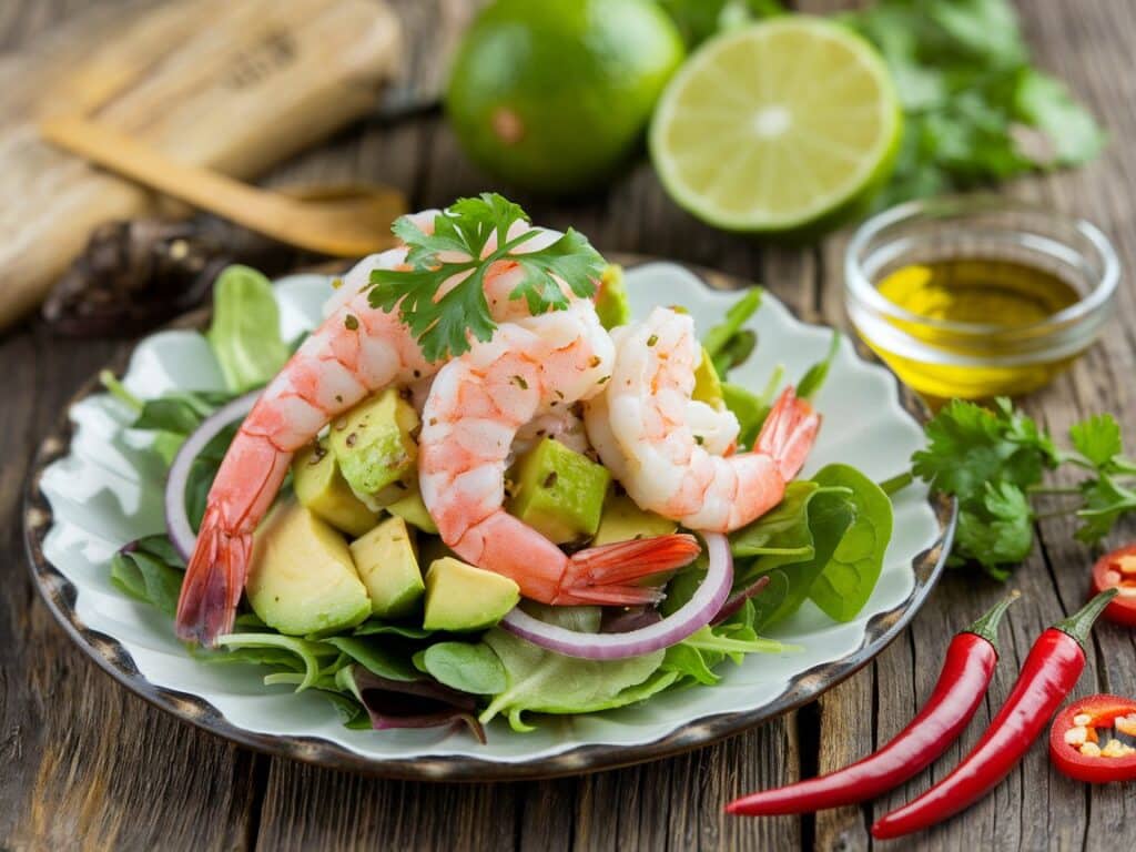 Prawn and Avocado Salad: Light and Delicious