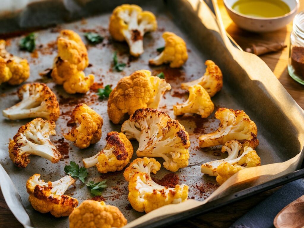 Roasted Cauliflower Salad with Tahini Sauce