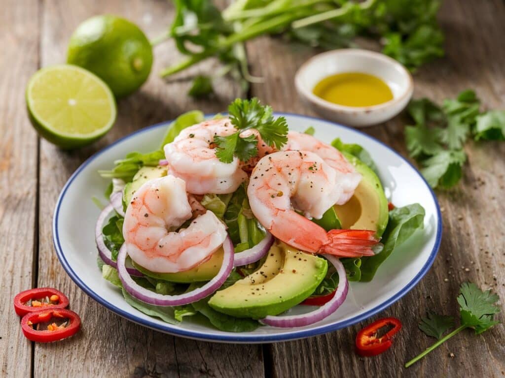 Prawn and Avocado Salad: Light and Delicious
