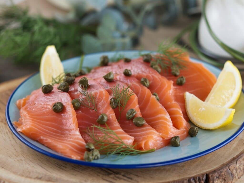 Smoked Salmon Salad with Creamy Dill Dressing