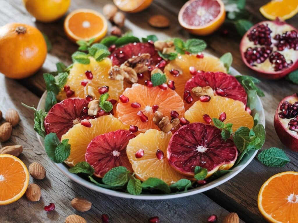 Winter Citrus Salad with Pomegranate and Mint