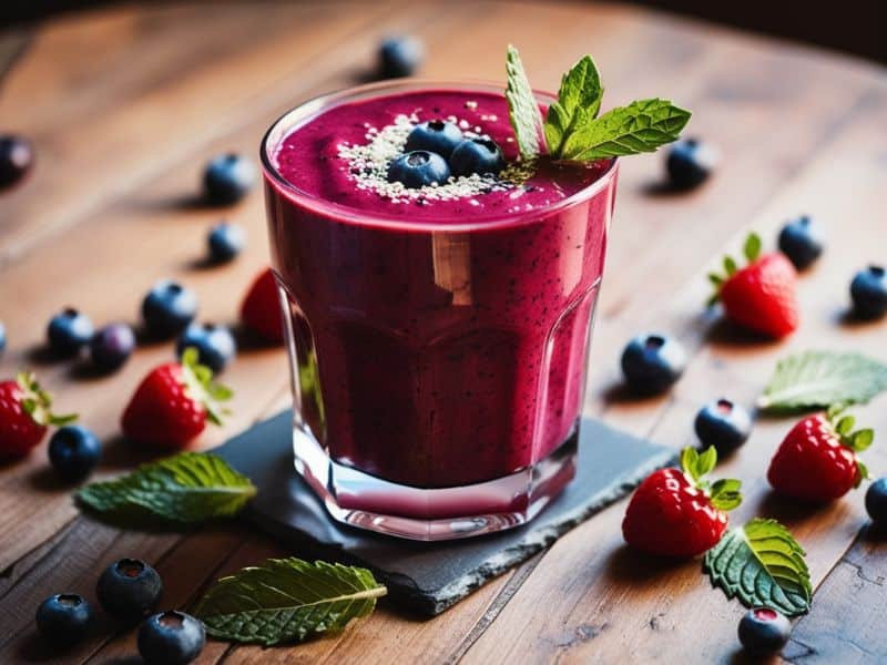 How to Make Egyptian Mixed Berry Smoothie