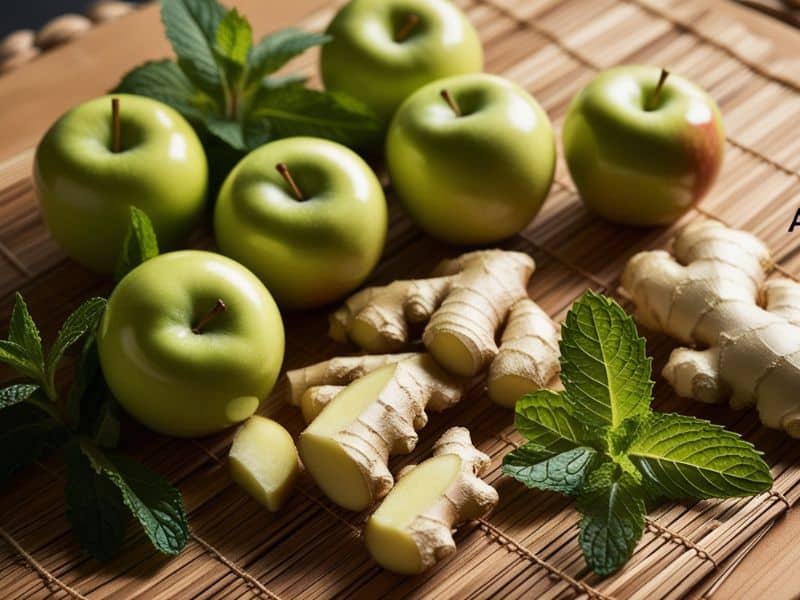 Egyptian Apple Ginger Juice for Detox