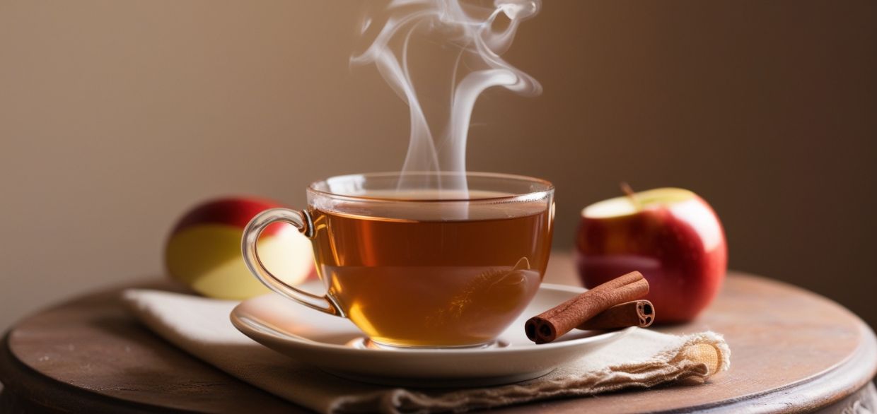 Preparing Egyptian Apple Cinnamon Tea