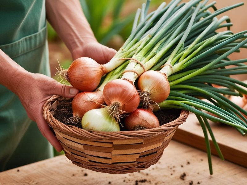 Maintaining and Harvesting Onions