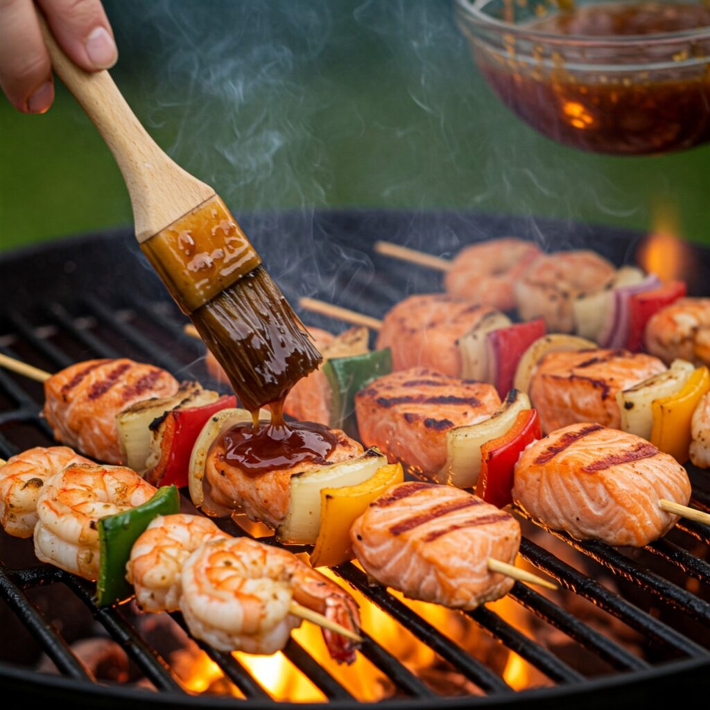 How to Make Perfect Seafood Kebabs with Delicious Marinades