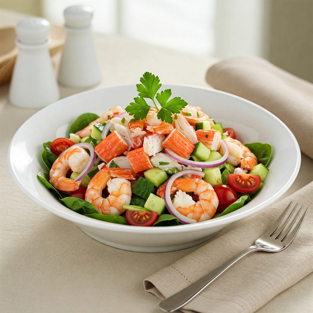 How to Make the Best Seafood Salad Recipe with Zesty Dressing