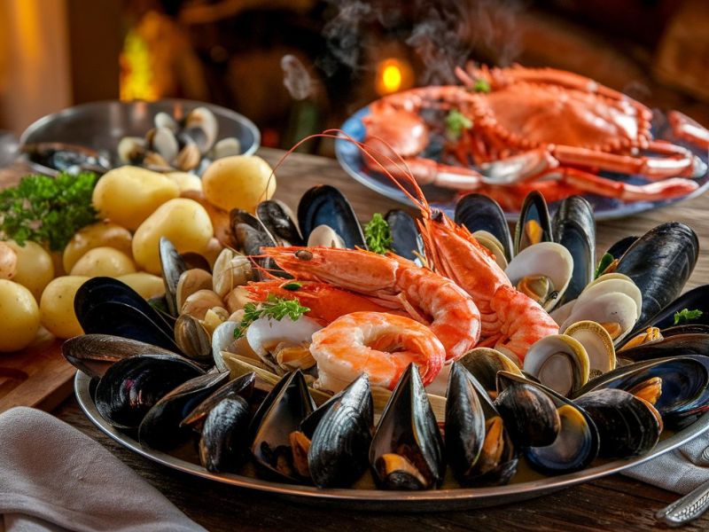 Traditional Irish Seafood Boil