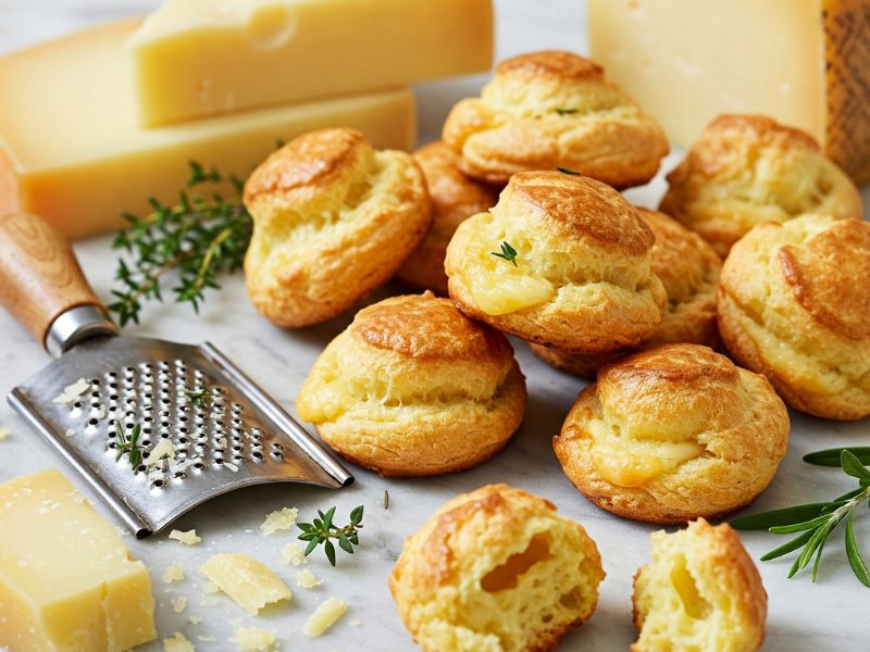 Goug&egrave;res French Cheese Puffs Recipe