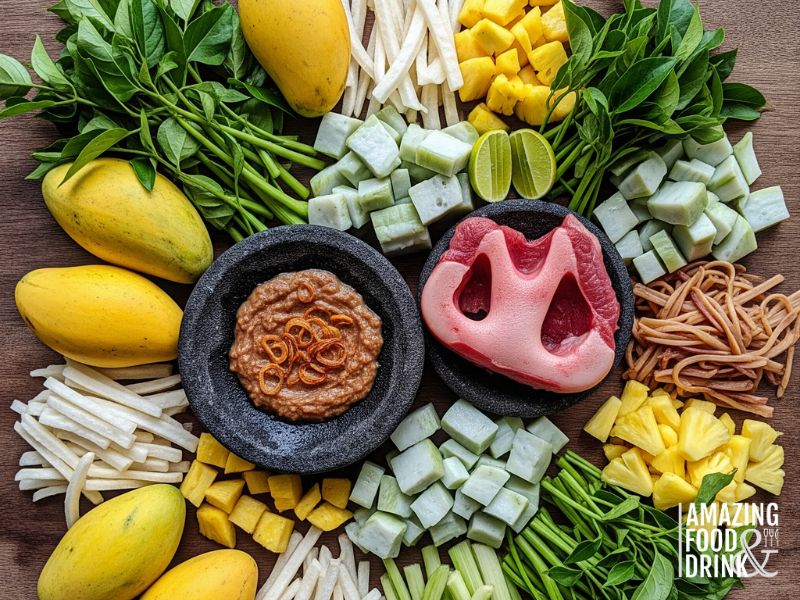 Rujak Cingur: Indonesian Beef Muzzle Salad