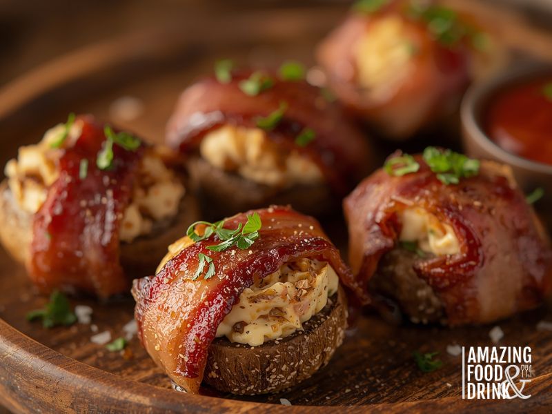 Bacon-Wrapped Stuffed Mushrooms