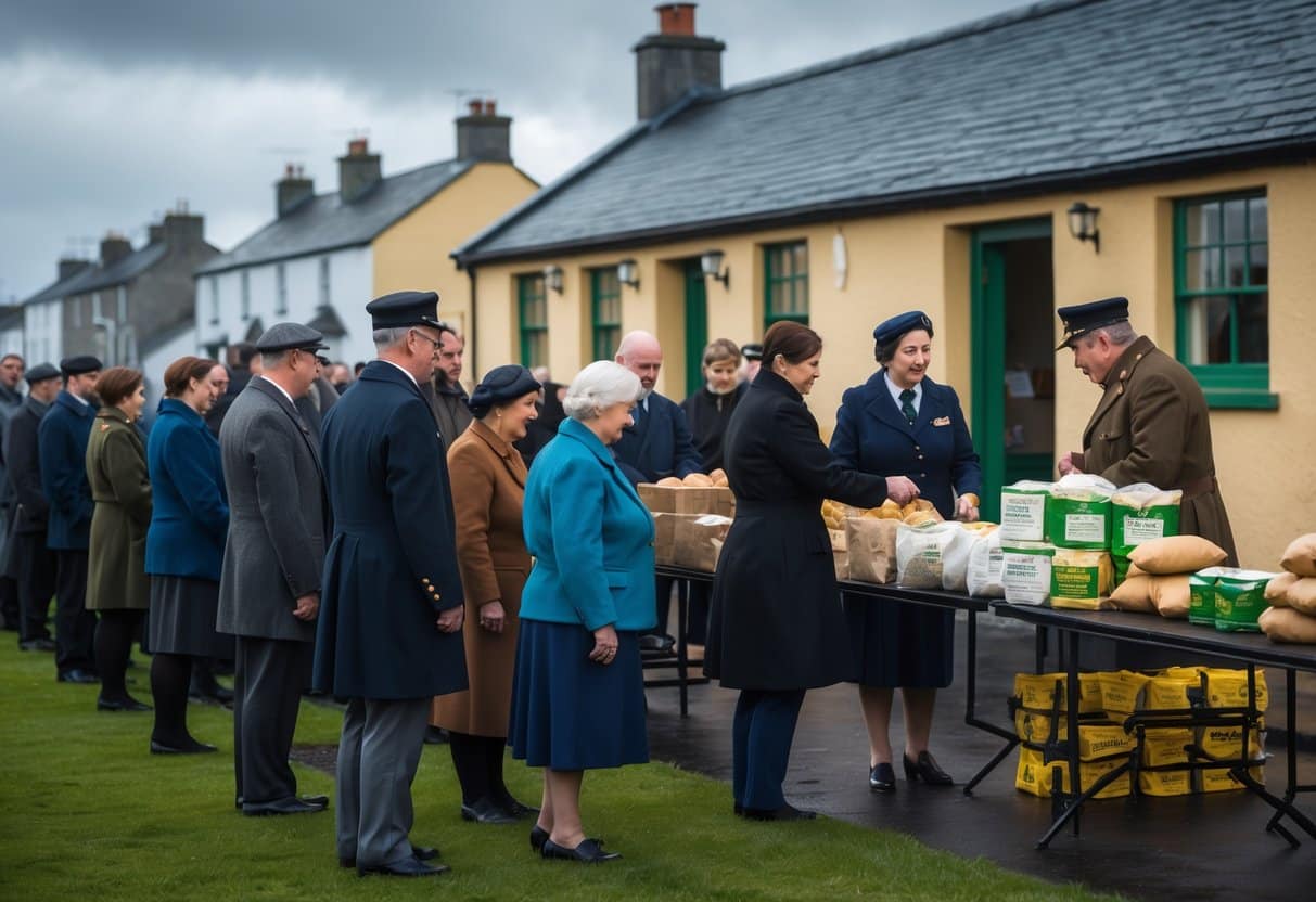 Food Rationing Line Irish Food Rationing: Life During the Emergency