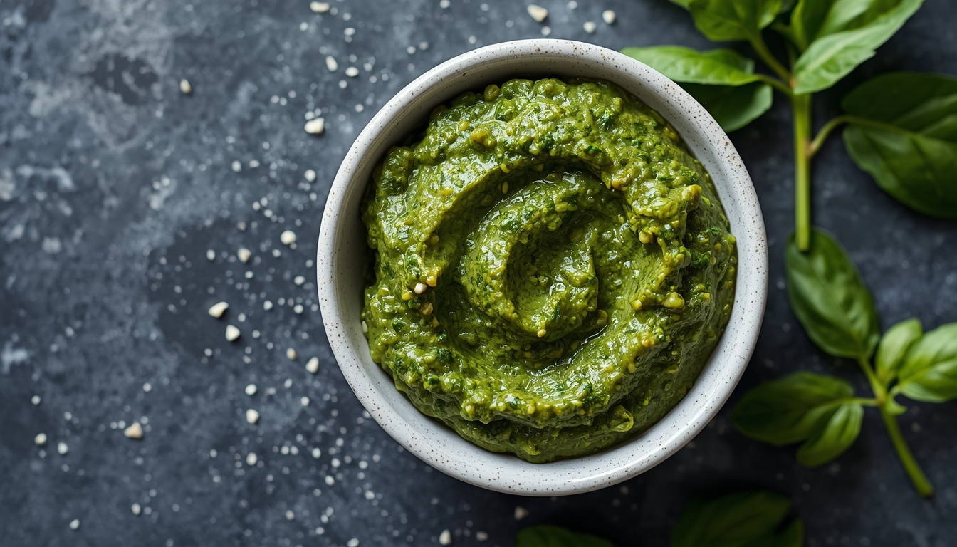 Vegan Nut-Free Pesto: Authentic Flavour & Perfect Texture