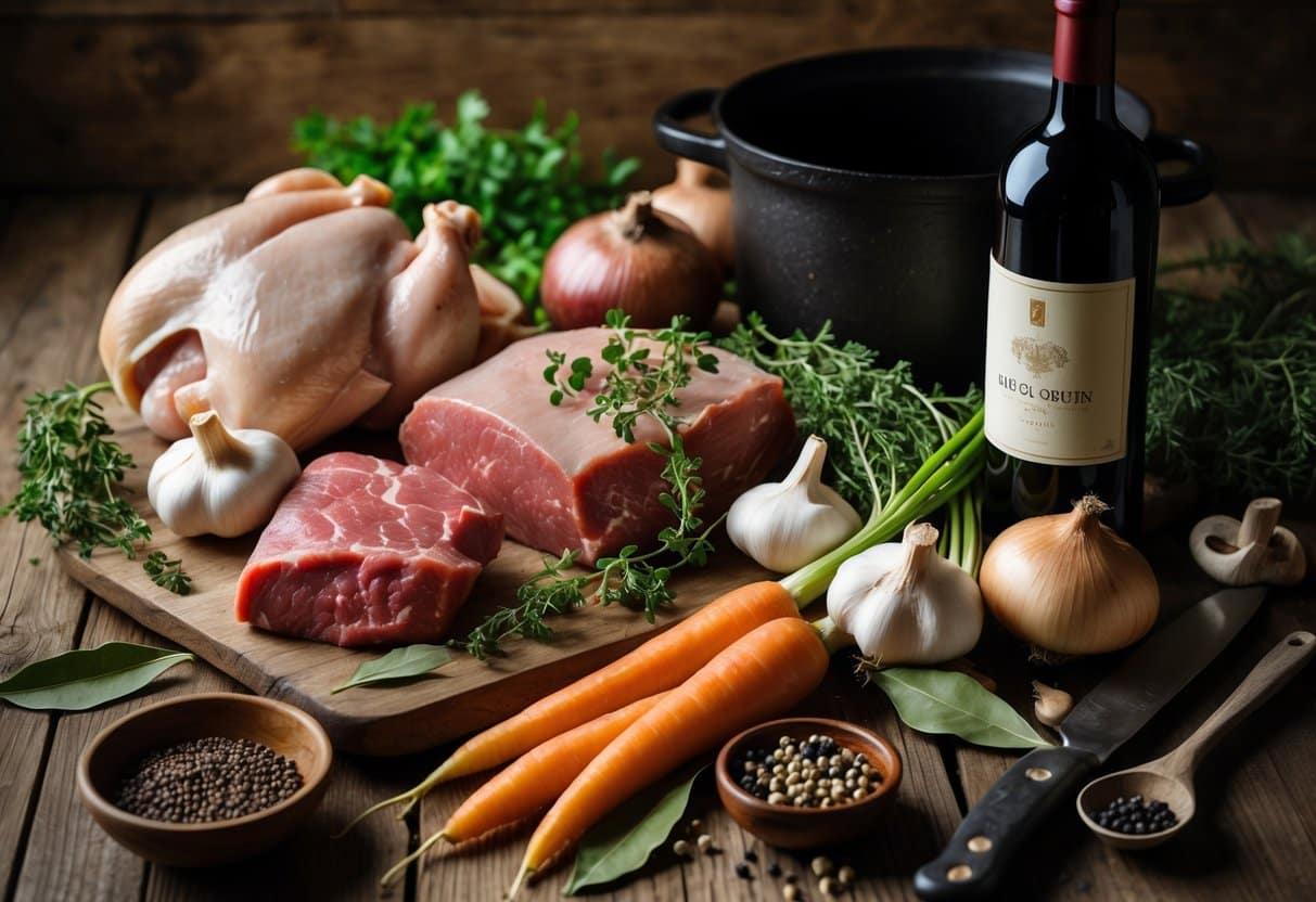 French Meat Dishes: Coq au Vin, Boeuf Bourguignon & Braising Classics ...